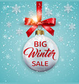 seasonal winter christmas sale vector image