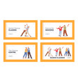 dance classes for seniors landing page template vector image