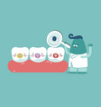 dentist check up braces teeth tooth concept of de vector image