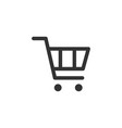 web store shopping cart related glyph icon vector image vector image
