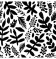 spruce branches hand drawn seamless pattern vector image