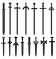 sword ancient weapon design a set vector image