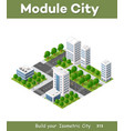 isometric urban architecture vector image vector image