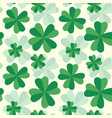 retro pattern with clovers vector image vector image
