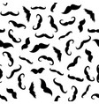 man mustache photobooth art seamless white black vector image