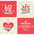 valentines day set vector image vector image