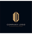 wd letter logo icon design template elements vector image