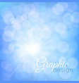 blue glowing background bokeh vector image