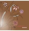 hand drawn flowers vector image vector image