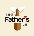 happy fathers day brown necktie design vector image