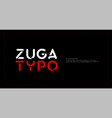minimal modern alphabet fonts typography vector image vector image