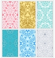 set of decorative patterns vector image