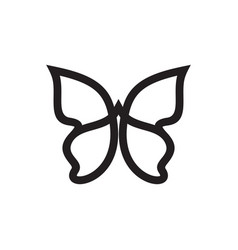 Simple butterfly symbol Royalty Free Vector Image