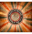 restaurant logo vector image vector image