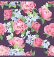 seamless floral pattern vector image