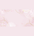 abstract dusty pink liquid watercolor banner vector image vector image