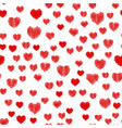 crosshatching valentines seamless vector image vector image