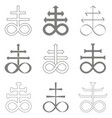 set with leviathan cross vector image