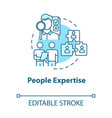 people expertise concept icon partnership vector image vector image