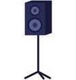 sound speaker on stand on white musical loud vector image