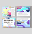 business templates for presentation slides vector image