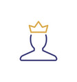 customer membership client crown icon vip member vector image