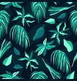 tropical palm seamless pattern summer background vector image vector image