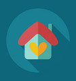 flat modern design with shadow icons home vector image vector image