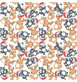 cats seamless pattern background vector image vector image
