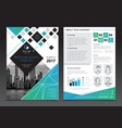 company report brochure templates vector image