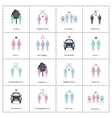 sexual orientation web icons vector image