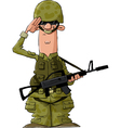soldier vector image