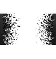 abstract shatter destruction background broken vector image vector image