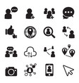 social network icons vector image