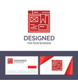 creative business card and logo template layout vector image