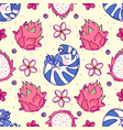 cute seamless pattern art vector image vector image