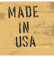 made in usa vintage western sign vector image vector image