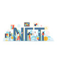 nft art people non fungible tokens artists vector image