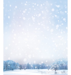 winter day vector image vector image