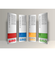 infographic options banners box design vector image vector image