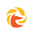 fox logo icon symbol graphic design vector image vector image