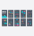 infographic brochures data visualization vector image vector image