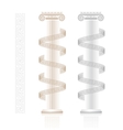 ionic column with greek key pattern vector image