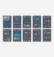 infographic brochures data visualization vector image