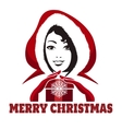 christmas invitation card vector image