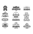 isolated grandfathers quotes on the white vector image vector image