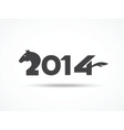 happy new year 2014 card vector image vector image