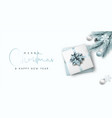 merry christmas and happy new year banner flat vector image vector image