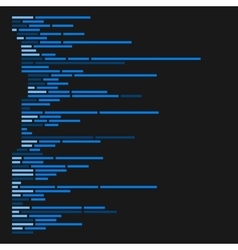 Program code listing abstract programming Vector Image