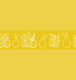 cute hand drawn easter horizontal seamless vector image vector image